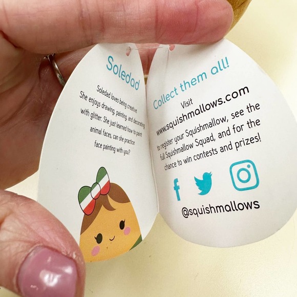 Squishmallows Soledad Mexican Collectible Fiesta Squad 7”  Kids Stuffed Animal - Picture 2 of 4